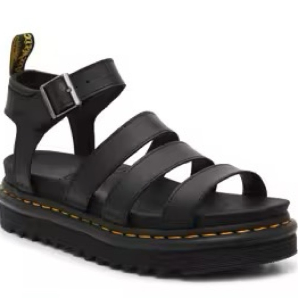 Dr. Martens Black Blaire Platform Sandal